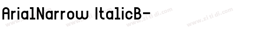 ArialNarrow ItalicB字体转换